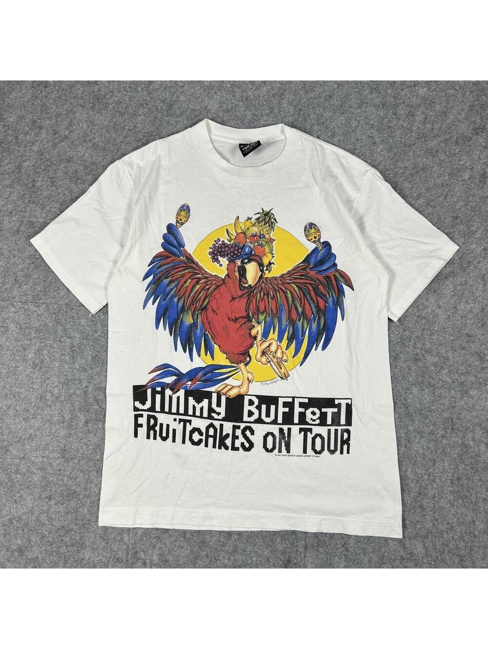 1994 Jimmy Buffett Fruitcakes On Tour T-Shirt Size L